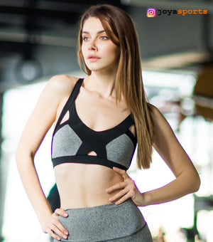 Pro Jersey Gray Bra | BustierTops