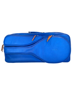 Joya Elegant Sky Leather Blue 3 Racket Capacity Tennis Bag 