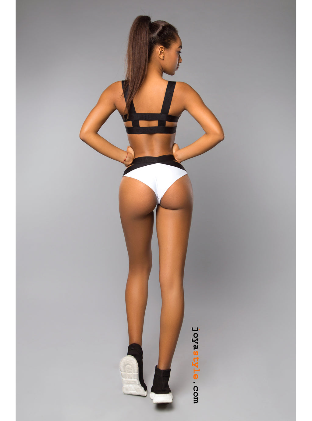 Rimini Black and White Swimsuit Bikini Set