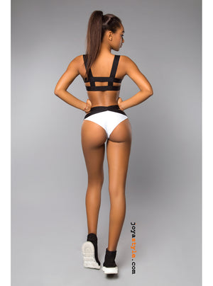 Rimini Black and White Swimsuit Bikini Set