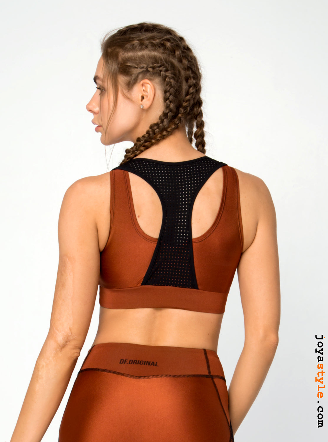 irobotic Claret Red Cinnamon Fitness Bustier Bra