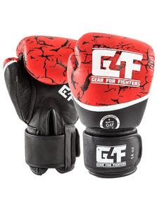 G4F Earth Original Nappa Leather Red Kick Boxing Gloves