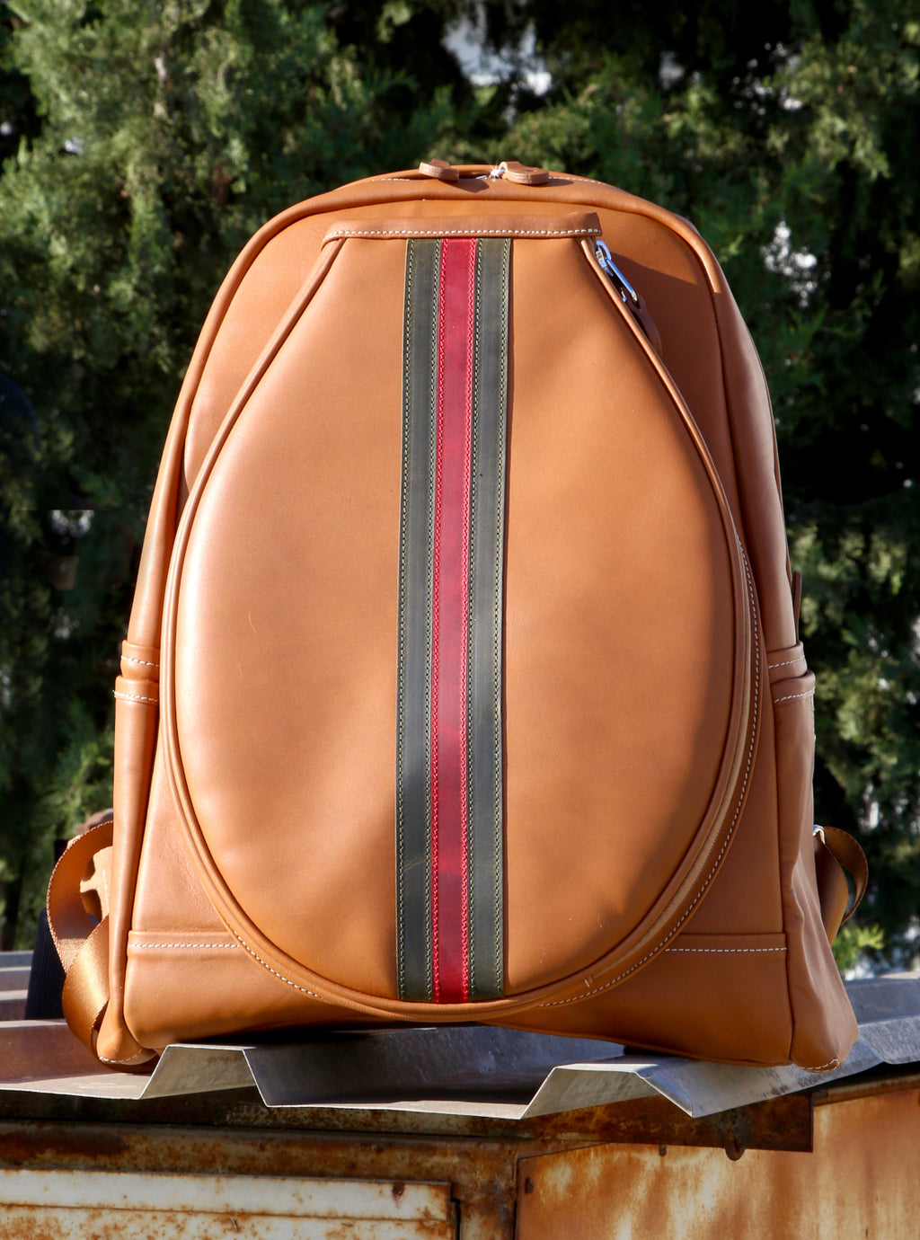 Joya Italian Leather Tennis Backpack