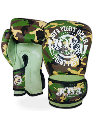 joya fight gear como yeşili gerçek deri kick boks eldiveni