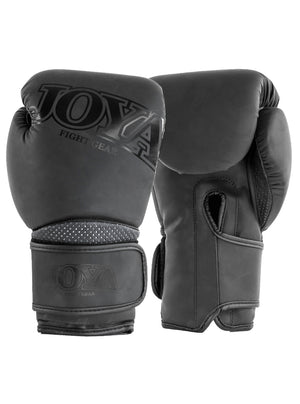 Joya Black Metal Kick Boxing Gloves | Synthetic Leather