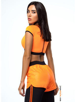T-shirt Open Top Sports Bra Bustier Top
