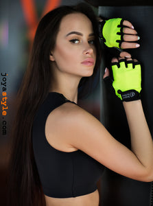 Fitness &amp; Weight Sports Gloves Yellow Black