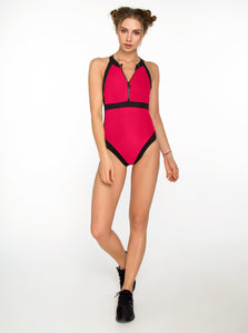 Mia Push-Up Supported Red Swimsuit