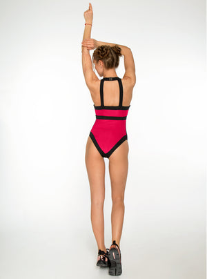 Mia Push-Up Supported Red Swimsuit