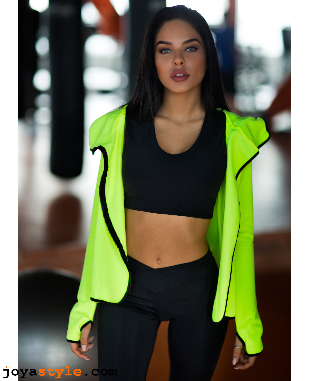 Women's Sportswear Hoodies Neron Yellow Jacket | Raincoat