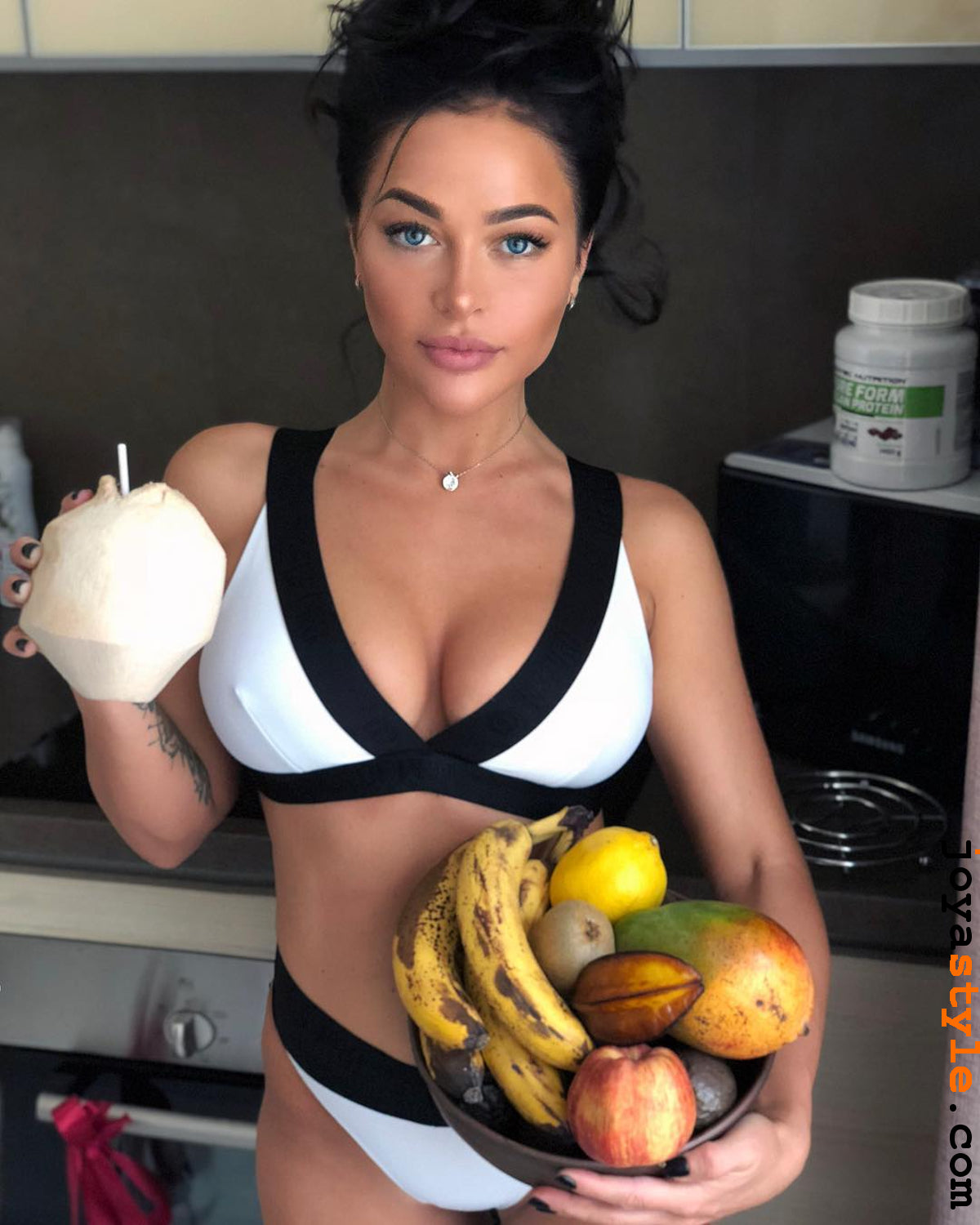 Rimini Siyah Beyaz Mayo Bikini Takım