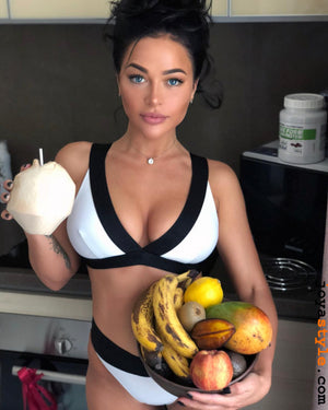 Rimini Siyah Beyaz Mayo Bikini Takım