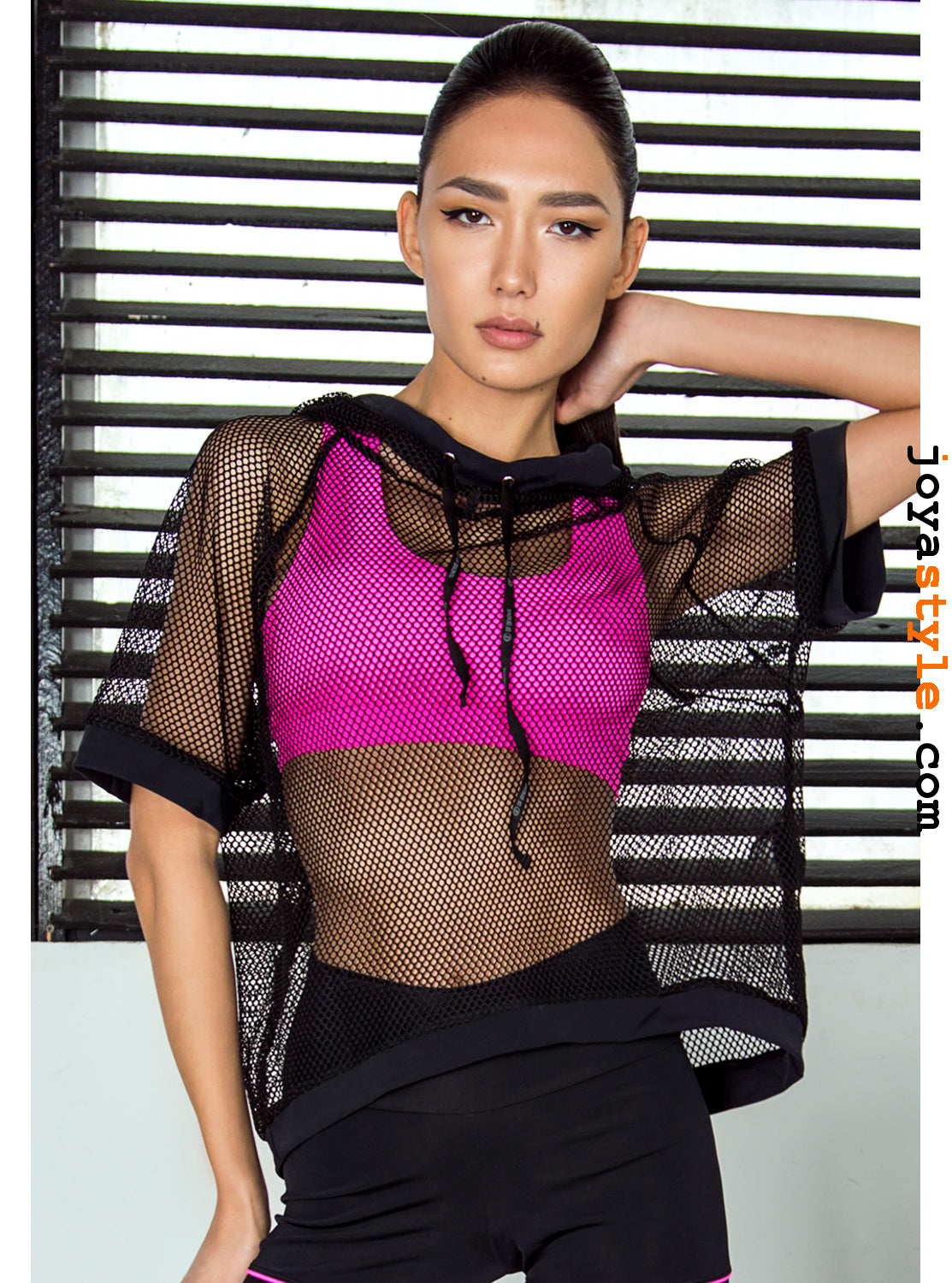 Mesh Transparent Hooded Sports Top T-Shirt | Sexy Net