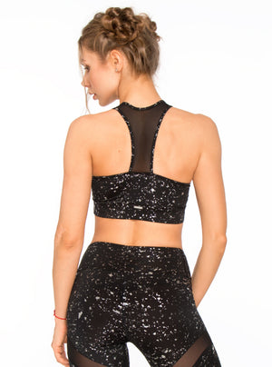 Stardust Silver Sports Bra